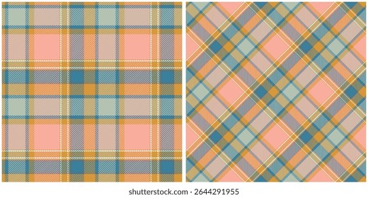 Tartan Plaid Seamless Pattern. Tartan Seamless Pattern. Template for Design Ornament. Seamless Fabric Texture. Vector Illustration