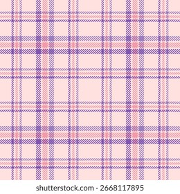 Tartan plaid seamless pattern for textile, fabric print, wallpaper, clothing, wrapping paper, garments and fashion. Sottish Check vector background.