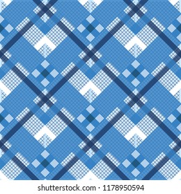 Tartan, plaid seamless pattern. Textured plaid eps 10