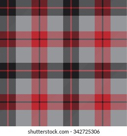 Tartan (plaid) seamless pattern. Three colors (black-red-gray).