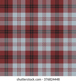 Tartan (plaid) seamless pattern. Three colors ( light blue, dark red, black)