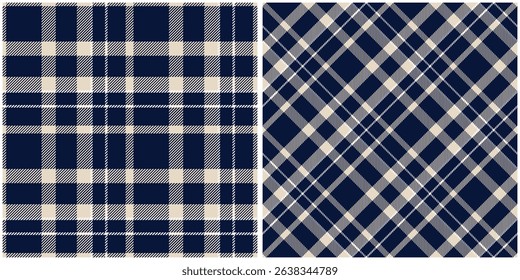 Tartan Plaid Seamless Pattern. Plaid Pattern Seamless. Traditional Scottish Woven Fabric. Lumberjack Shirt Flannel Textile. Pattern Tile Swatch Included.
