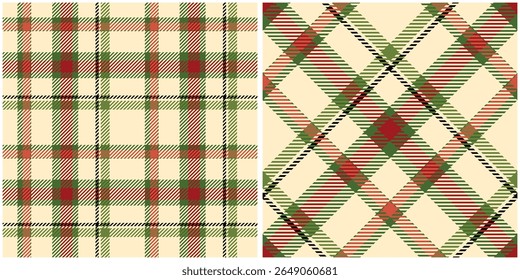 Tartan Xadrez Padrão Sem Costura. Padrão sem emenda Tartan. Tecido Escocês Tradicional. Camisa Lumberjack Flannel Têxtil. Amostra De Bloco Padrão Incluída.