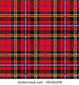 Tartan, plaid Seamless pattern. Wallpaper,wrapping paper,textile.Retro style.Fashion illustration,vector,background.Christmas,new year  decor.Traditional red,black,green green scottish ornament