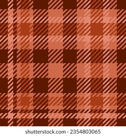 tartan plaid seamless pattern in warm brown colors, for fabric, textile