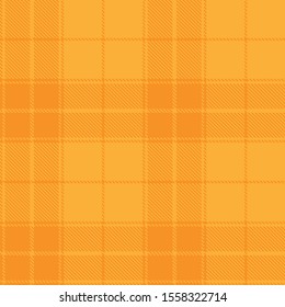 Tartan plaid seamless pattern yellow line alternating rectangles of fabric yellow background, Scottish cage.