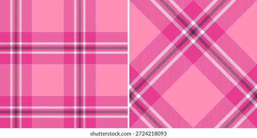 Tartán a cuadros textura sin costuras para textiles, telas, estampado, fondo y ropa. Diseño de patrón escocés rosa