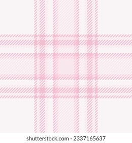 Tartan plaid seamless of vector fabric texture with a check background textile pattern in white and light colors.