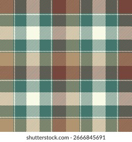 Tartan xadrez padrão vetor sem costura para têxteis, tecidos, impressão, papel de parede, papel de embrulho, roupas e fundo. Ilustração de cheque escocês.