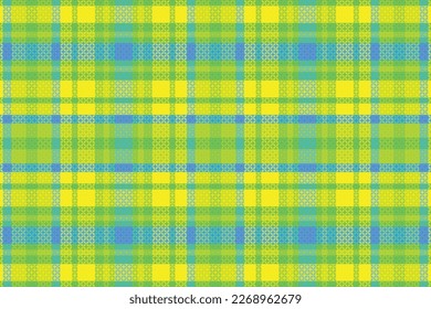 El Tartán Se Jugó Con Patrón De Color De Verano. Ilustración vectorial. 