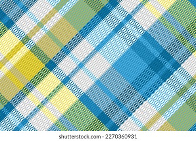 El Tartán Se Jugó Con Patrón De Color De Verano. Ilustración vectorial. 