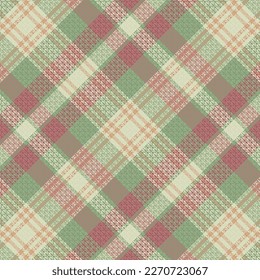 Tartan Plaid With Summer Color Pattern. Vector illustration. 