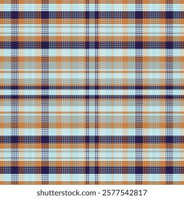 Tartan Plaid With Summer Color Pattern. Vector illustration. 