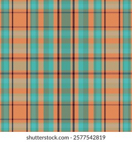 Tartan Plaid With Summer Color Pattern. Vector illustration. 