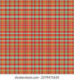 Tartan Plaid With Summer Color Pattern. Vector illustration. 