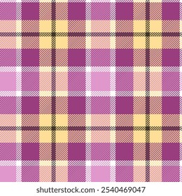 Tartan kariertes Texturmuster für Stoffdruck, Textilien, Kleidung, Tapeten und Hintergründe. Nahtloses Vektordesign.