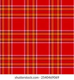Patrón de textura a cuadros de tartán para estampado de tela, textiles, prendas de vestir, Fondo de pantalla y fondos. Diseño de Vector sin costuras.