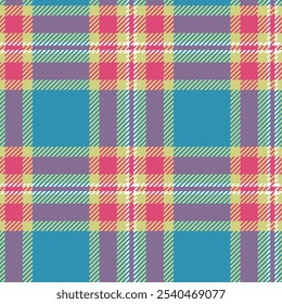 Tartan xadrez padrão de textura para impressão de tecido, têxtil, vestuário, papel de parede e fundos. Design de vetor sem emenda.