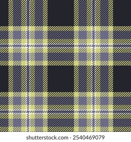 Patrón de textura a cuadros de tartán para estampado de tela, textiles, prendas de vestir, Fondo de pantalla y fondos. Diseño de Vector sin costuras.