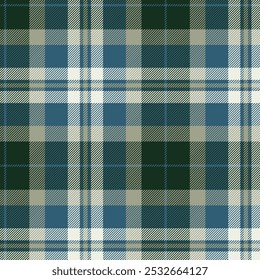 Tartan plaid texture pattern for textile, garments, fabric print, background and wallpaper. Seamless vector design.