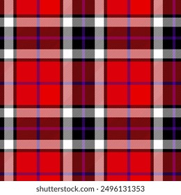 Tartan plaid texture seamless vector pattern for fabric print, textile, garments, clothing, wallpaper and backgrounds. 
