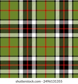 Tartan plaid texture seamless vector pattern for fabric print, textile, garments, clothing, wallpaper and backgrounds. 