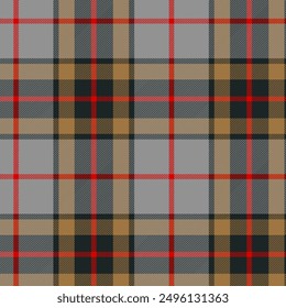 Tartan plaid texture seamless vector pattern for fabric print, textile, garments, clothing, wallpaper and backgrounds. 