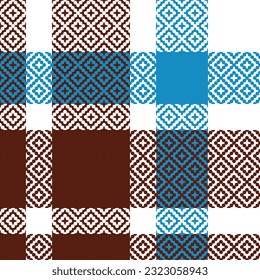 Tartan Plaid Vector Seamless Muster. Classic Scottish Tartan Design. Nahtlose Tartan Illustration Vector Set für Scarf, Blanket, andere moderne Frühjahrsferien Herbst Winter Feiertage Stoffdruck.