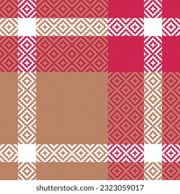 Tartan Plaid Vector Seamless Pattern. Gingham Patterns. for Scarf, Dress, Skirt, Other Modern Spring Autumn Winter Fashion Textile Design.