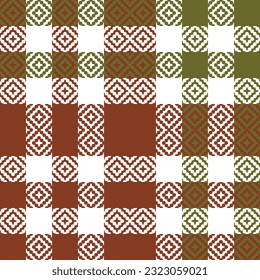 Tartan Plaid Vector Seamless Muster. Gingham Patterns. Traditionelles schottisches Wölbengewebe. Lumberjack Shirt Flannel Textil. Muster-Tile-Armbanduhr inbegriffen.