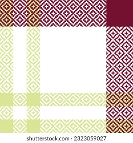 Tartan Plaid Vector Seamless Pattern. Tartan Seamless Pattern. for Scarf, Dress, Skirt, Other Modern Spring Autumn Winter Fashion Textile Design.