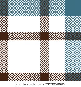 Patrón sin inconvenientes del vector de colocación de tartán. Patrón de tablero de ajedrez. Plantilla para el ornamento de diseño. Textura De Tela Sin Precedentes.
