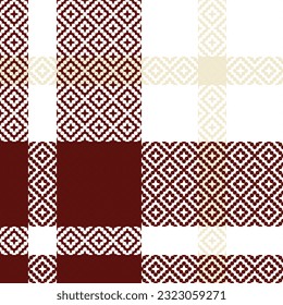 Tartan Plaid Vector Seamless Pattern. Scottish Tartan Seamless Pattern. Seamless Tartan Illustration Vector Set for Scarf, Blanket, Other Modern Spring Summer Autumn Winter Holiday Fabric Print.