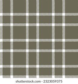 Tartan Plaid Vector Seamless Pattern. Checkerboard Pattern. Traditional Scottish Woven Fabric. Lumberjack Shirt Flannel Textile. Pattern Tile Swatch Included.