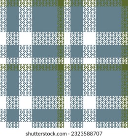 Tartan Plaid Vector Seamless Pattern. Abstract Check Plaid Pattern. Traditional Scottish Woven Fabric. Lumberjack Shirt Flannel Textile. Pattern Tile Swatch Included.