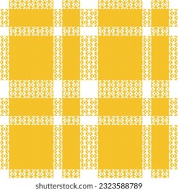 Tartan Plaid Vector Seamless Pattern. Scottish Plaid, Traditional Scottish Woven Fabric. Lumberjack Shirt Flannel Textile. Pattern Tile Swatch Included.