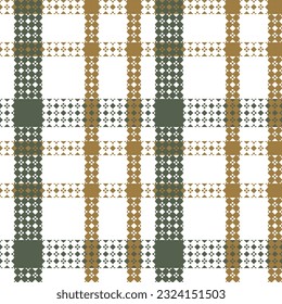 Tartan Plaid Vector Seamless Pattern. Classic Scottish Tartan Design. for Scarf, Dress, Skirt, Other Modern Spring Autumn Winter Fashion Textile Design.