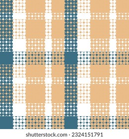 Tartan Plaid Vector Seamless Pattern. Checkerboard Pattern. Template for Design Ornament. Seamless Fabric Texture.