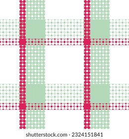 Tartan Plaid Vector Seamless Pattern. Checker Pattern. Seamless Tartan Illustration Vector Set for Scarf, Blanket, Other Modern Spring Summer Autumn Winter Holiday Fabric Print.