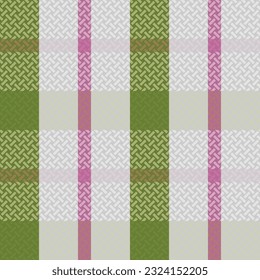 Tartan Plaid Vector Seamless Pattern. Checkerboard Pattern. Seamless Tartan Illustration Vector Set for Scarf, Blanket, Other Modern Spring Summer Autumn Winter Holiday Fabric Print.