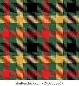 Tartan Plaid Vector Seamless Pattern. Plaid Pattern Seamless. Traditional Scottish Woven Fabric. Lumberjack Shirt Flannel Textile. Pattern Tile Swatch Included.