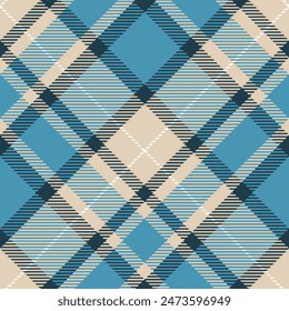 Tartan Plaid Vector Seamless Pattern. Traditional Scottish Checkered Background. Traditional Scottish Woven Fabric. Lumberjack Shirt Flannel Textile. Pattern Tile Swatch Included.