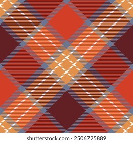 Tartan Plaid Vector Seamless Pattern. Scottish Tartan Seamless Pattern. Traditional Scottish Woven Fabric. Lumberjack Shirt Flannel Textile. Pattern Tile Swatch Included.