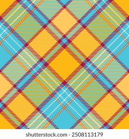 Tartan Plaid Vector Seamless Pattern. Classic Scottish Tartan Design. Flannel Shirt Tartan Patterns. Trendy Tiles for Wallpapers.