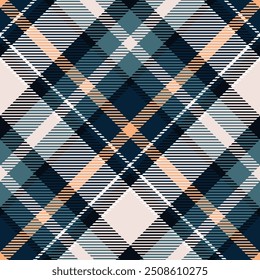 Tartan Plaid Vector Seamless Pattern. Traditional Scottish Checkered Background. for Scarf, Dress, Skirt, Other Modern Spring Autumn Winter Fashion Textile Design.