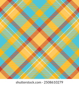 Tartan Plaid Vetor Padrão Sem Costura. Clássico Escocês Tartan Design. Vetor de ilustração de tartan sem costura definido para lenço, cobertor, outro moderno primavera verão outono inverno tecido de férias impressão.