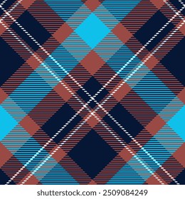 Tartan Plaid Vector Seamless Pattern. Gingham Patterns. Template for Design Ornament. Seamless Fabric Texture.