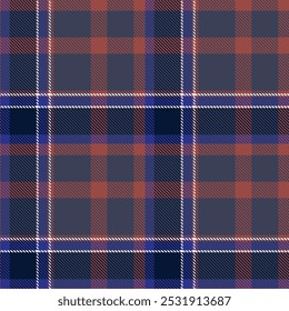 Tartan Plaid Vetor Padrão Sem Costura. Padrões de Gingham. Vetor de ilustração de tartan sem costura definido para lenço, cobertor, outro moderno primavera verão outono inverno tecido de férias impressão.
