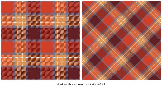 Tartan Plaid Vector Seamless Pattern. Scottish Tartan Seamless Pattern. Traditional Scottish Woven Fabric. Lumberjack Shirt Flannel Textile. Pattern Tile Swatch Included.