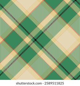 Tartan Plaid Vector Seamless Pattern. Tartan Seamless Pattern. for Scarf, Dress, Skirt, Other Modern Spring Autumn Winter Fashion Textile Design.